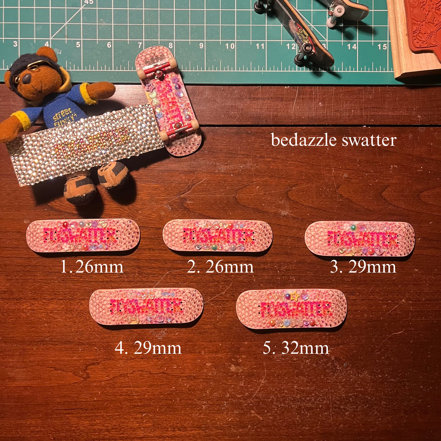 bedazzle swatter (with gem board rails)
